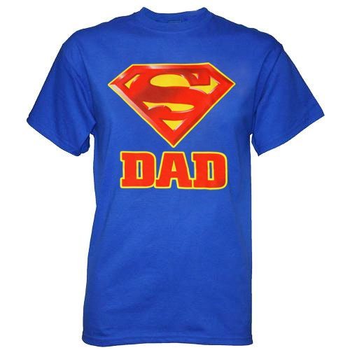 DC COMICS SUPERMAN — SUPER DAD — LICENSED MENS S/S TEE