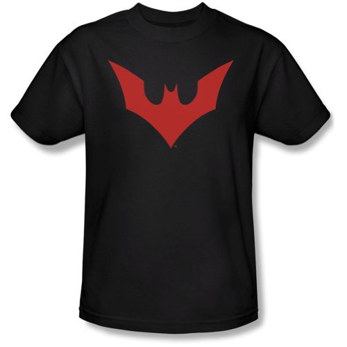 Batman Beyond Beyond Bat Logo Mens Short Sleeve Tee Black T-Shirt