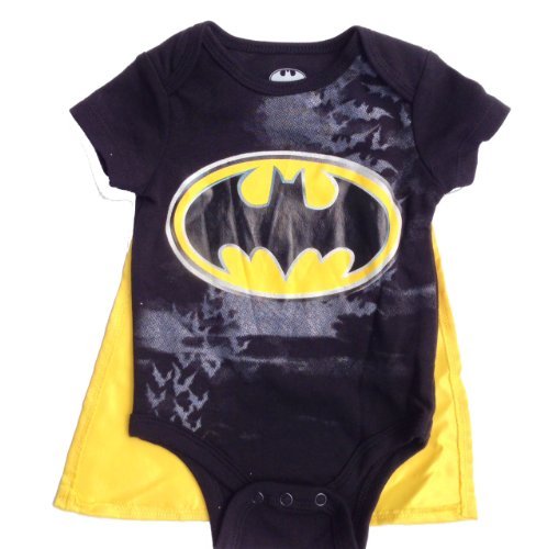 Dc Comics Batman Onesie w/ Cape “Black & Yellow” (Size 9 Months)