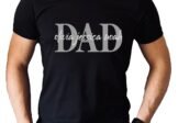 Custom Dad Shirt With Kids Names Personalized Fathers Day Gifts for Dad Fathers Day Shirt for Daddy Customized Fathers D…