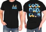 Dad Shirt Men Cool Dad Club T-Shirts Father’s Day Tops Daddy Birthday Gift Tees Dads Life Clothes