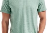 KLIEGOU Men’s V Neck T Shirts – Casual Stylish Fitted Stretch Tees for Men