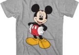 Disney Men’s Classic Mickey Mouse Full Size Graphic Short Sleeve T-Shirt