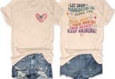 Mental Health Shirt for Women Let Them Misunderstand You T-Shirt Inspirational Graphic Tees Motivational Gift Tops