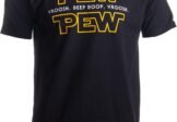 Pew Pew Wars | Funny Sci-fi Space Star Noises Science for Geek Men Women T-Shirt